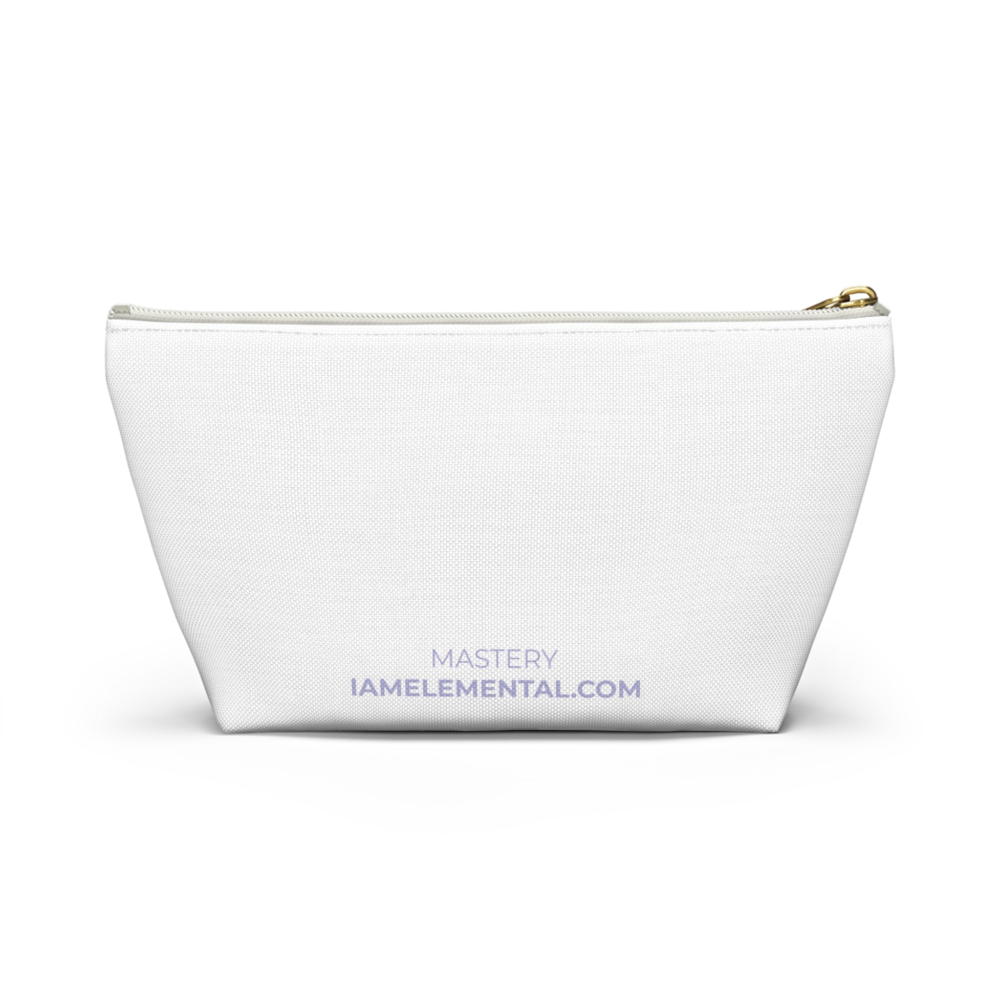 Powerful Inspirational Accessory Pouch - Travel, Makeup, Gift (White)