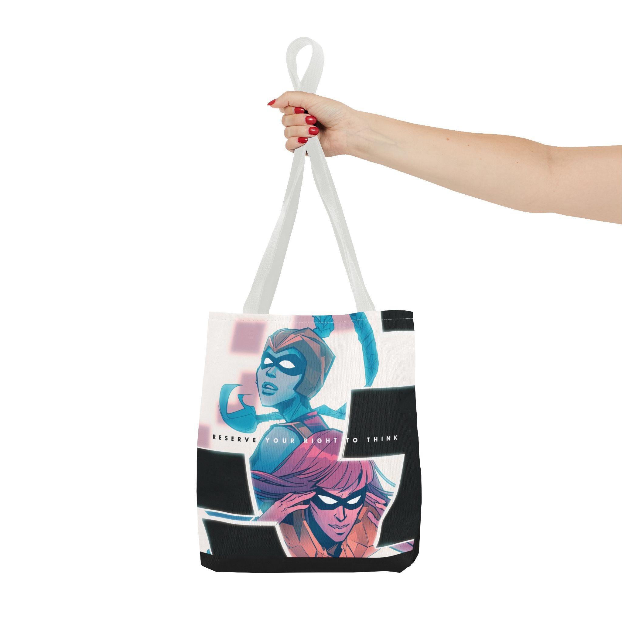 “Reserve Your Right to Think” Small Tote Bag (Annie Wu Art)