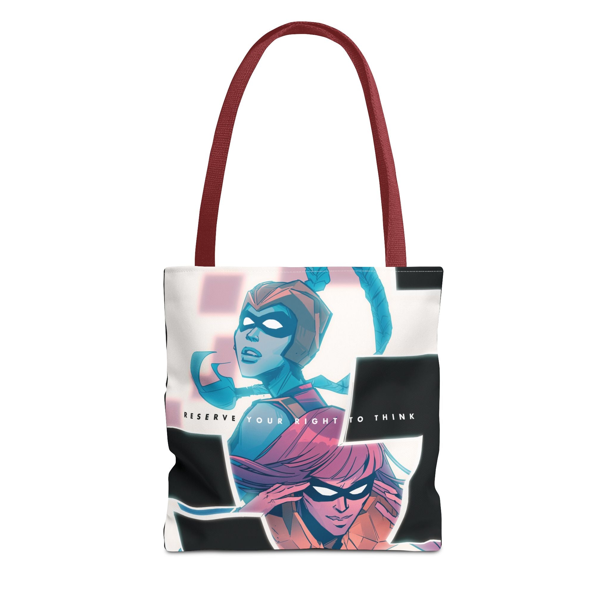 “Reserve Your Right to Think” Small Tote Bag (Annie Wu Art)