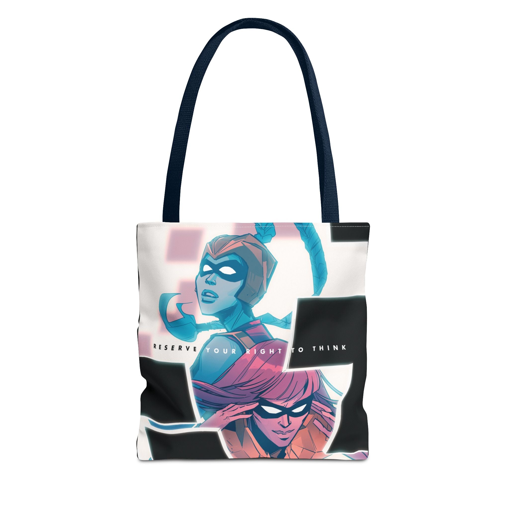 “Reserve Your Right to Think” Small Tote Bag (Annie Wu Art)