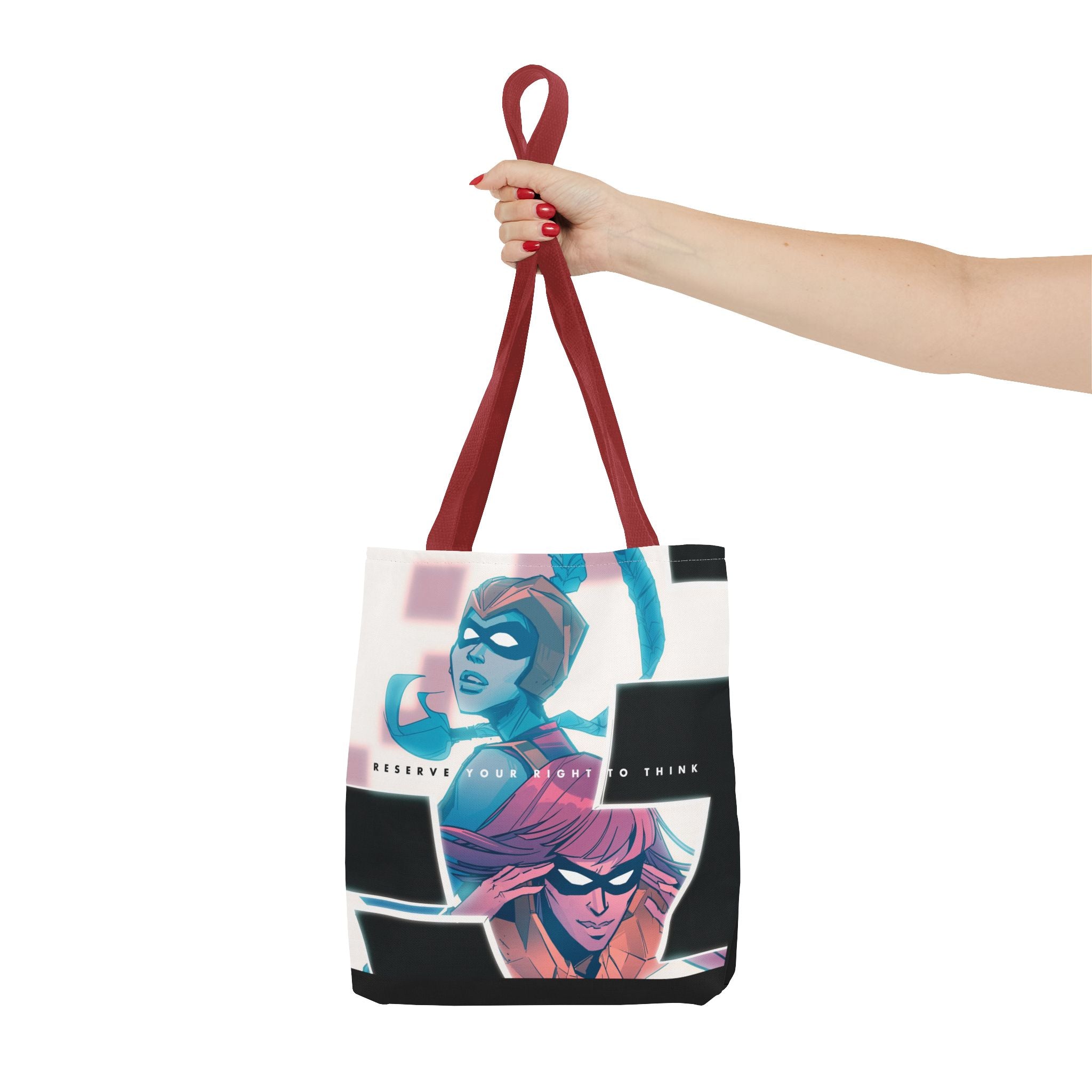 “Reserve Your Right to Think” Small Tote Bag (Annie Wu Art)