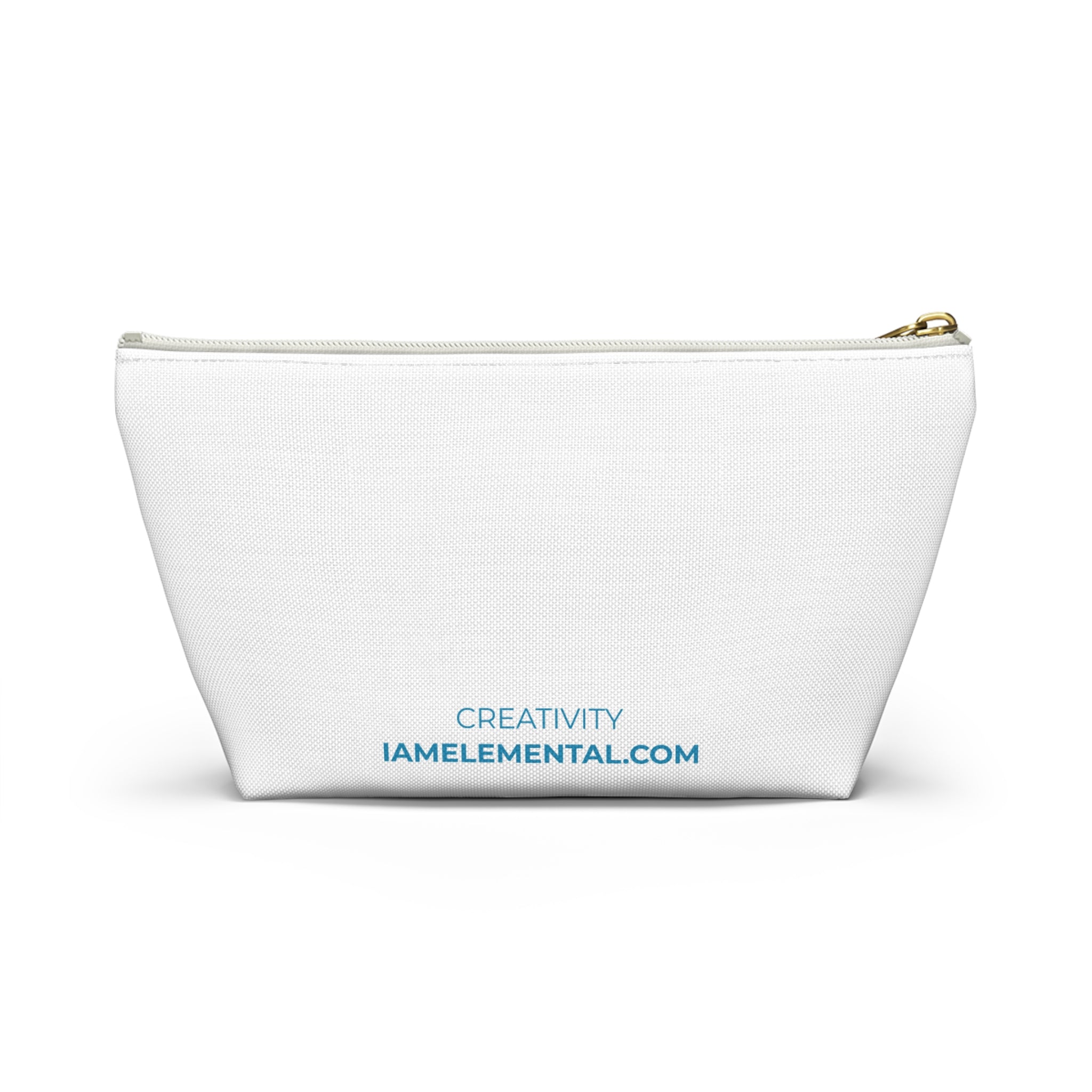 Audrey Hepburn Creativity Inspirational Accessory Pouch - Travel, Makeup, Gift (White)