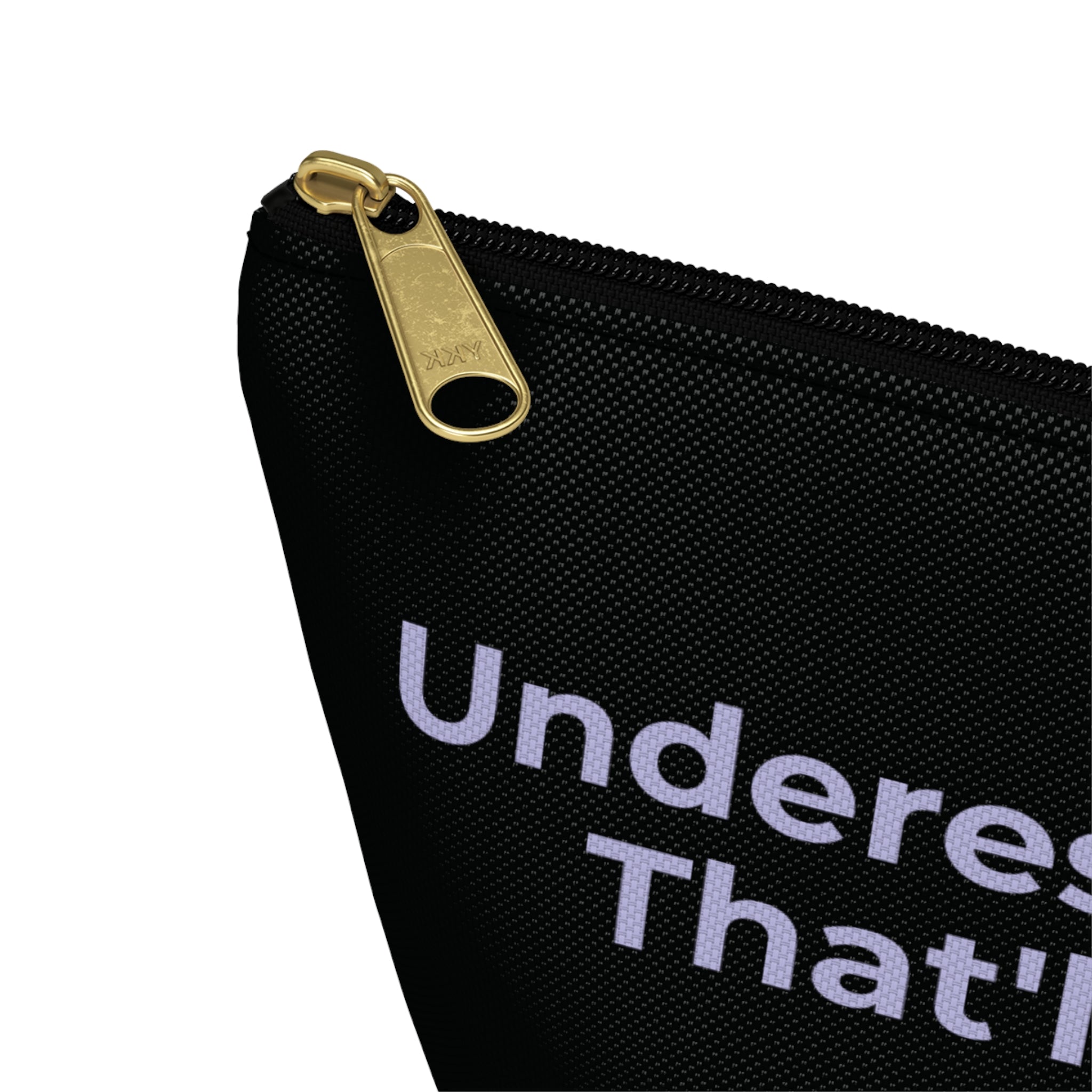 Powerful Inspirational Accessory Pouch - Travel, Makeup, Gift (Black)